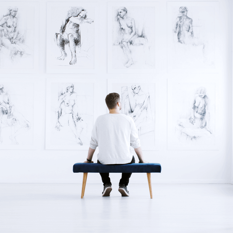 nude art painting by carré d'artistes